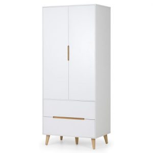 Alicia 2 Door Wardrobe White