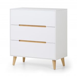 Alicia 3 Drawer Chest White