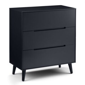 Alicia 3 Drawer Chest Anthracite